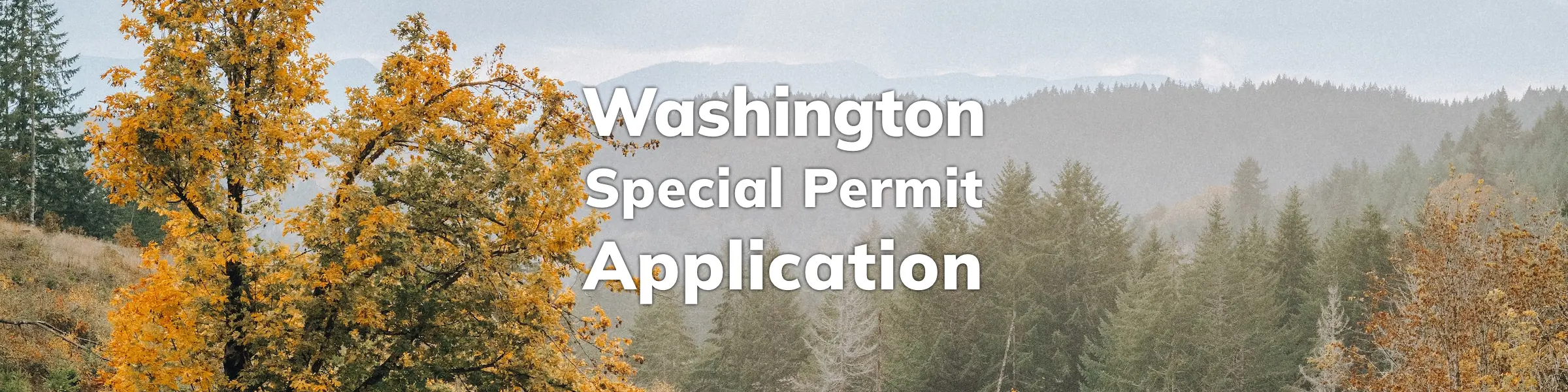 Washington Special Permit Application