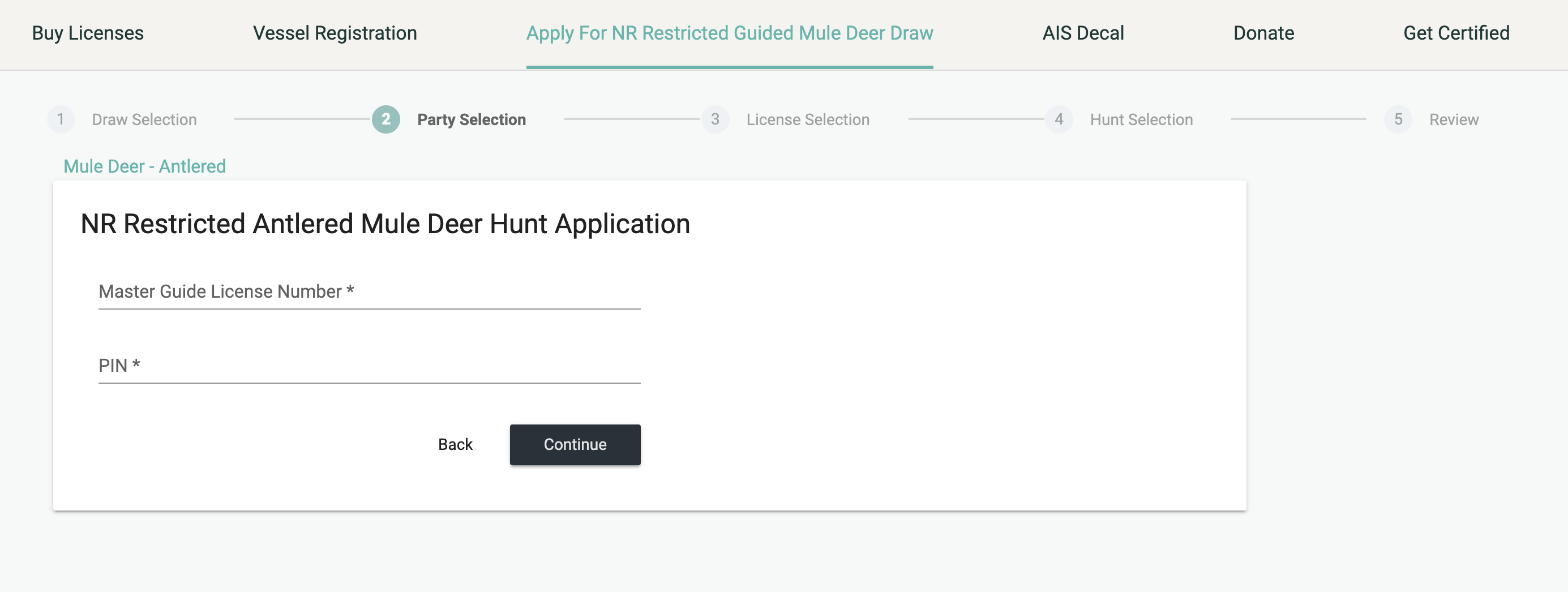 Nevada nonresident mule deer guide details