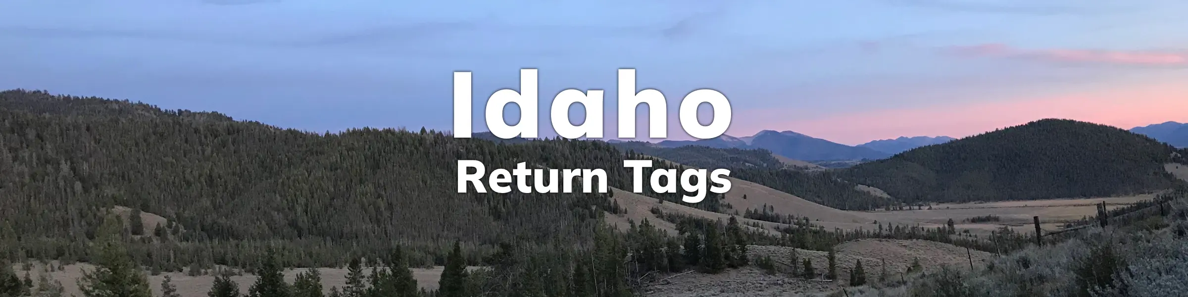 Idaho Return Tags