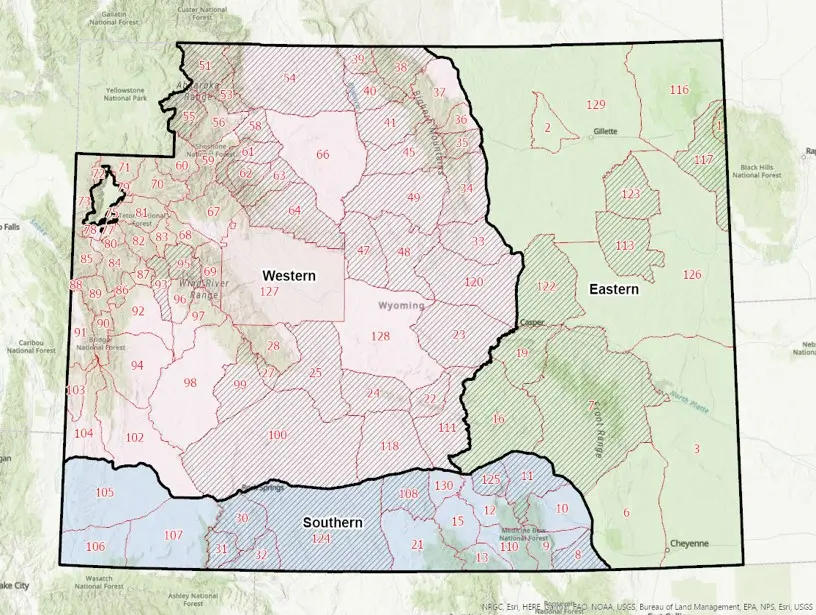 wyoming nonresident general elk regions proposal